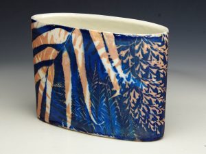 cyanotype on porcelain